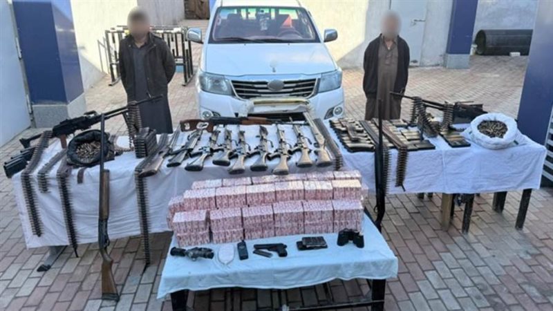 المتهمين والمضبوطات