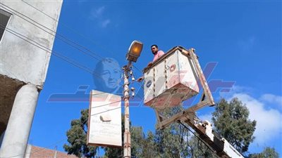 مدن ومراكز كفر الشيخ ترفع كفاءة منظومة الإنارة العامة 