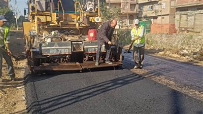 رصف طريق منشية الأوقاف بدمنهور بتكلفة 6.5 مليون جنيه