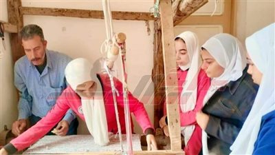 ختام الورشة الحرفية في أعمال الكليم اليدوى لعضوات أندية الفتاة بكفر الشيخ