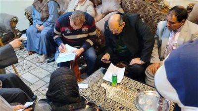 حزب حماة الوطن بالبحيرة يحل مشاكل قريتي القوهقية ورستم (صور) 