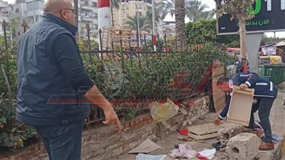 رفع الإشغالات من الطريق والشوارع بمدينة دسوق 