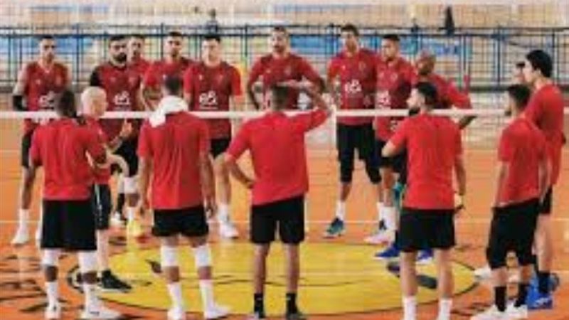 مران رجال طائرة الأهلي