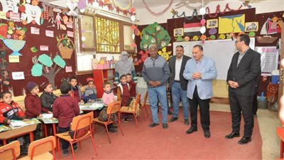 محافظ أسيوط يتفقد مدرسة العبور الابتدائية المشتركة بقرية الشامية