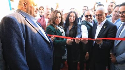 وزيرة التنمية المحلية تفتتح محطة تحلية المياه بقرية أبوالعراج بالشيخ زويد