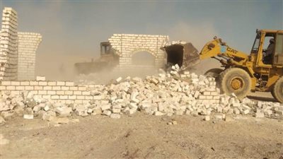 استرداد أراضٍ متعدى عليها بمدينة بني مزار الجديدة واستمرارالحملات بـ6 أكتوبر وزايد