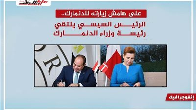 الرئيس السيسي يلتقي رئيسة وزراء الدنمارك
