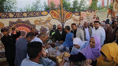 محافظ الوادي الجديد يتفقد مبادرة منافذ السلع المخفضة 