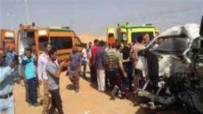 كدمات وجروح.. إصابة 6 أشخاص إثر حادث تصادم في الشرقية 
