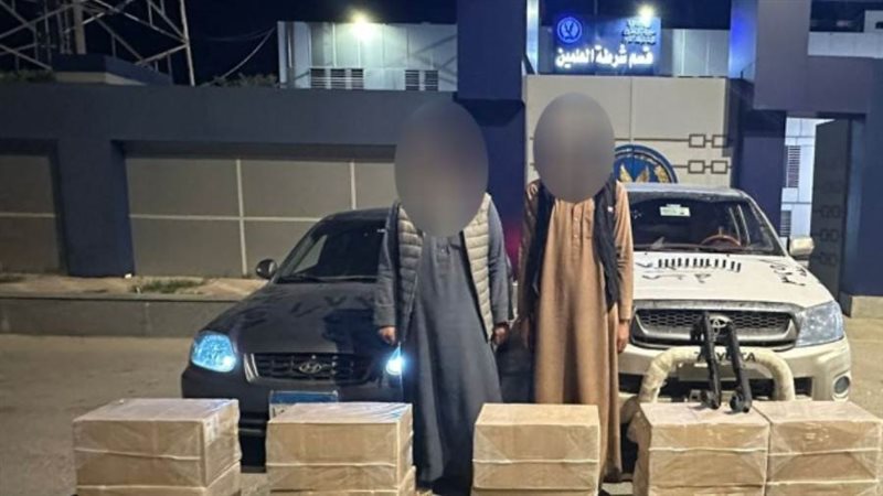 المتهمين والمضبوطات