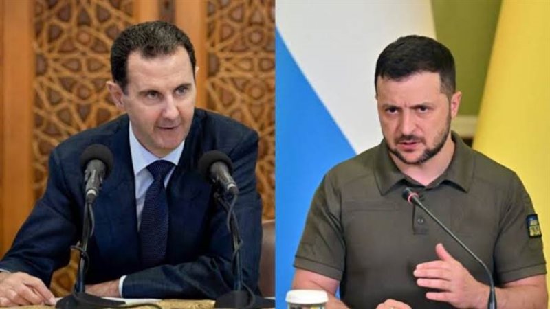 زيلينسكي والأسد