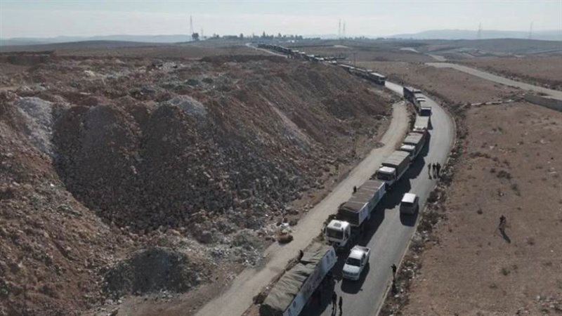 قافلة مساعدات إنسانية