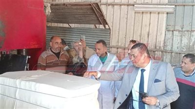 وكيل زراعة كفر الشيخ يتفقد محلج الشركة العربية المتحدة
