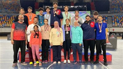 الزهور يحصد 11 ميدالية ببطولة الجمهورية للريشة الطائرة للناشئين