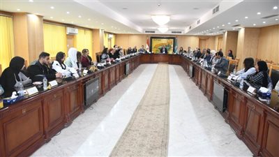 محافظ الفيوم يتسلم الهوية البصرية التصميمية للمحافظة