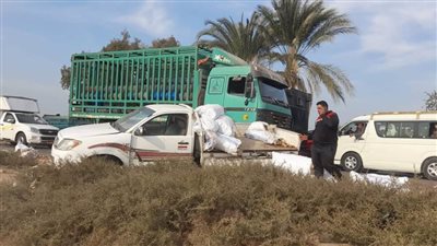 صور.. مصرع شخص وإصابة 9 في حادث تصادم ميكروباص وربع نقل بأسيوط