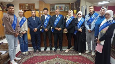 وكيل تعليم البحيرة يشهد حفل تنصيب المكتب التنفيذي  لطلاب المرحلة الثانوية 