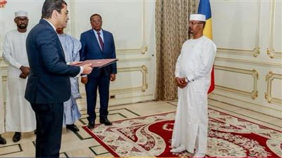 سفير مصر يقدم أوراق اعتماده لرئيس جمهورية تشاد