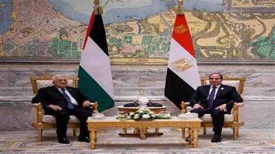 الرئيس السيسي يستقبل نظيره الفلسطيني على هامش قمة الدول الثماني النامية