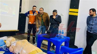 تدريب عملى للإسعافات الأولية والحماية المدنية بكفر الشيخ