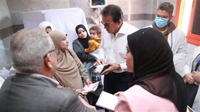 وزير الصحة يتفقد مستشفى التأمين الصحي بمحافظة بني سويف 