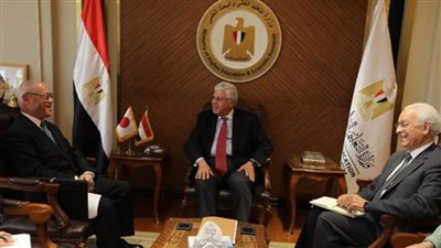 د. أيمن عاشور يستقبل السفير الياباني لبحث تعزيز التعاون المشترك