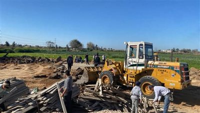 إزالة 36 حالة تعد على الأراضي الزراعية وأملاك الدولة في البحيرة
