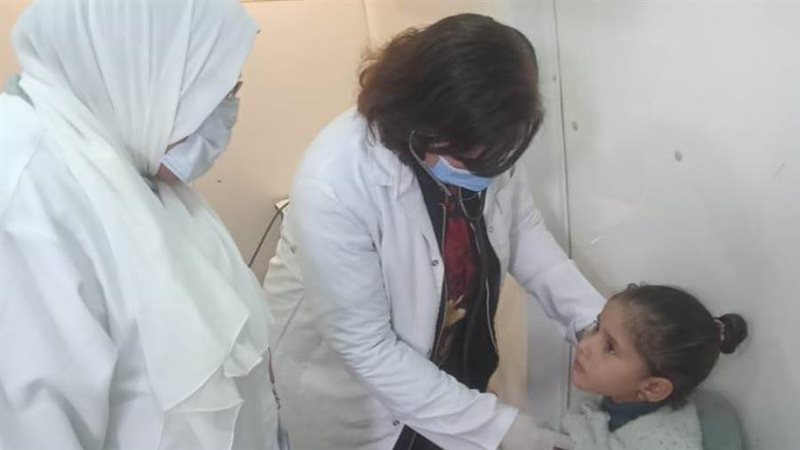 جانب من القافلة الطبية