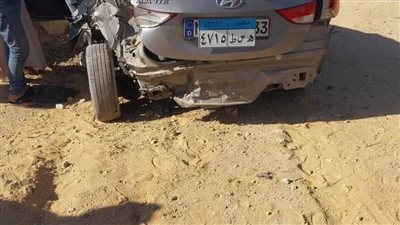 مصرع 3 أشخاص وإصابة آخر في انقلاب سيارة بصحراوي سمالوط بالمنيا