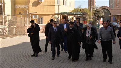 محافظ الدقهلية يتفقد دير القديسة دميانة ويوجه بتمهيد الطريق 