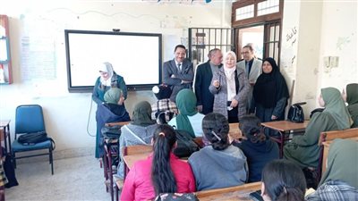 الهواري: تابعت كثافات الفصول والتزام الحضور ونسب الغياب بمدارس سمسطا 