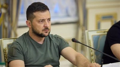 زيلينسكي موجهًا الشكر لـ