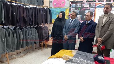 وكيل تعليم كفر الشيخ يفتتح معرض شتاء دافئ بمدرسة الربع الإعدادية المشتركة
