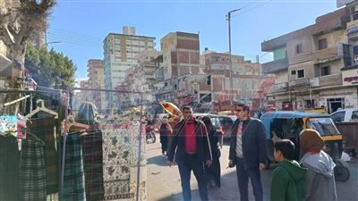 حملات مكبرة لرفع الإشغالات بمدينة سيدي سالم كفرالشيخ