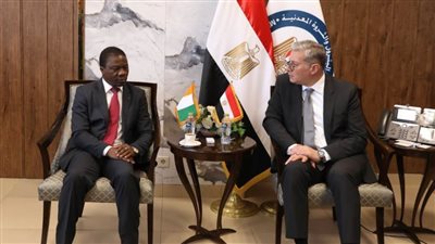 وزير البترول والثروة المعدنية سفير جمهورية كوت ديفوار لدى القاهرة