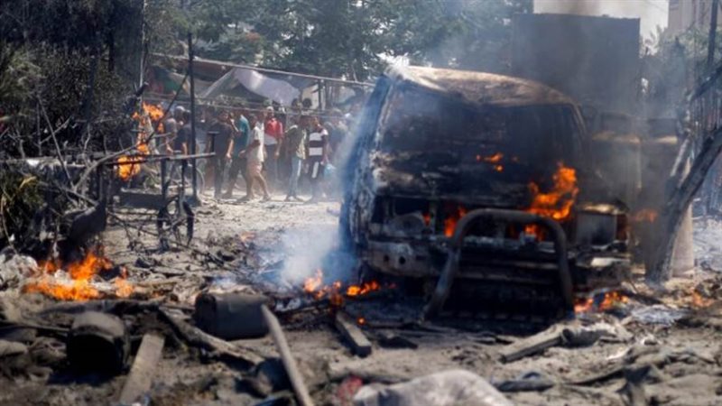 آثار القصف الإسرائيلي