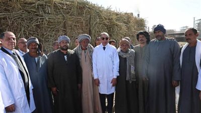 محافظ المنيا يشهد بدء موسم توريد الصب بمصنع سكر أبوقرقاص