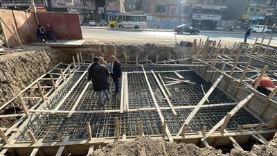 محافظ القليوبية يتابع أعمال إنشاء 3 كباري مشاة بمحور الفريق العصار