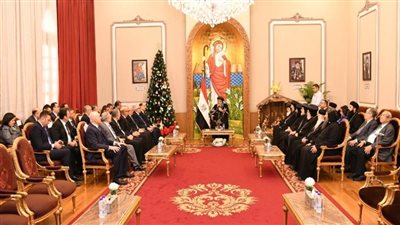 البابا تواضروس يستقبل رئيس وأعضاء مجلس القضاء الأعلى والنائب العام 