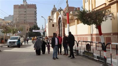 سكرتير بنى سويف يتفقد محيط الكنائس والأديرة استعدادا لاستقبال احتفالات عيد الميلاد
