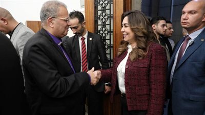 وزيرة التنمية المحلية تشارك في احتفالية الطائفة الإنجيلية بعيد الميلاد المجيد