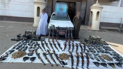 الداخلية: إحباط محاولة جلب أسلحة نارية وذخائر غير مرخصة للبلاد بقيمة 6 ملايين جنيه