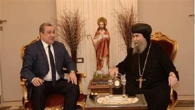  للتهنئة بعيد الميلاد المجيد.. أسقف أسيوط للأقباط الأرثوذكس يستقبل مساعد وزير الداخلية وقيادات مديرية الأمن
