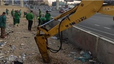 التنمية المحلية : بدء مشروع تشجير الطريق الدائري بالقاهرة الكبري ضمن 