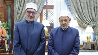 مفتي الجمهورية يهنئ الإمام الأكبر الدكتور أحمد الطيب بعيد ميلاده التاسع والسبعين