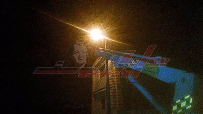 صيانة كشافات وأعمدة الإنارة بطرق بيلا في كفر الشيخ