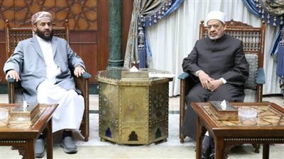 شيخ الأزهر يستقبل وزير الأوقاف اليمني بمشيخة الأزهر