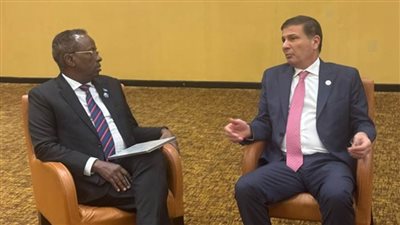 وزير الزراعة يبحث مع نظيريه السنغالي والصومالي تعزيز التعاون المشترك