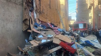   انهيار منزل قديم بكوم أمبو بأسوان ونجاة أسرة من الموت 