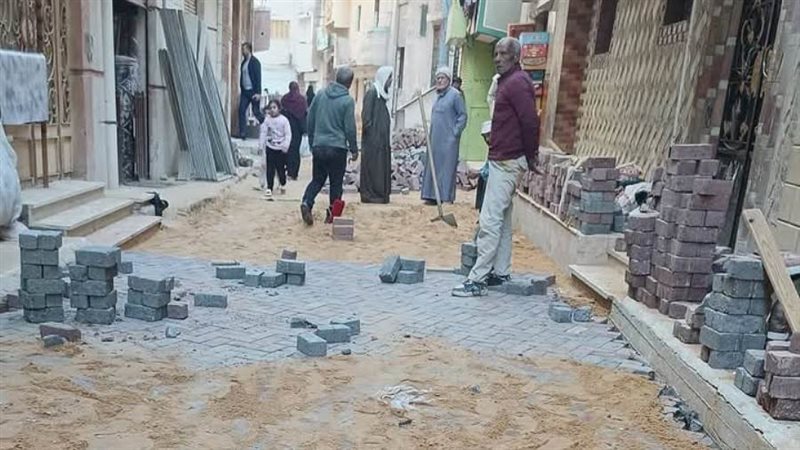 جانب من أعمال التركيب